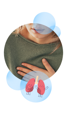 woman experiencing breathing problems